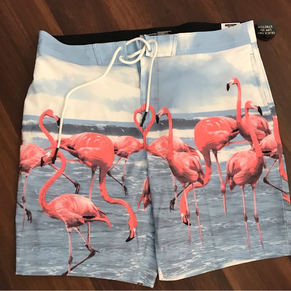 No Boundaries Flocka Flocka 50+ UPF Quick Dry Swim Surf Style Board-short NWT - Picture 6 of 9